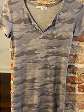 Antistar Gray Camo Mini Dress